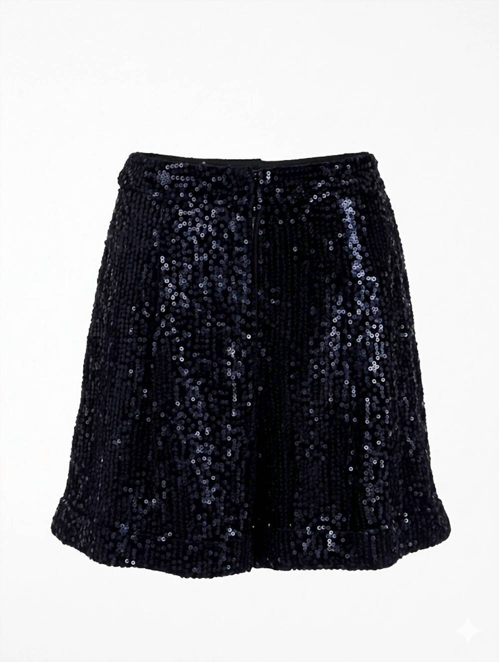 NEW TWP women's cisco sequin short in midnight